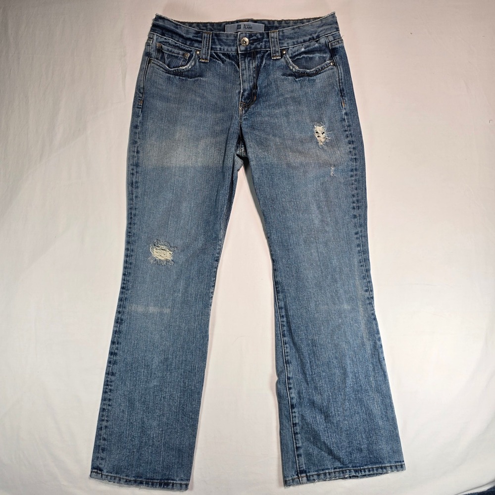 Gap Curvy Flare Jeans Womens 10A Blue Distressed Denim Vintage 2006 Y2K 0731